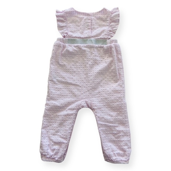 Cat & Jack Light Pink Shimmer Romper Size 12 months - Picture 7 of 9